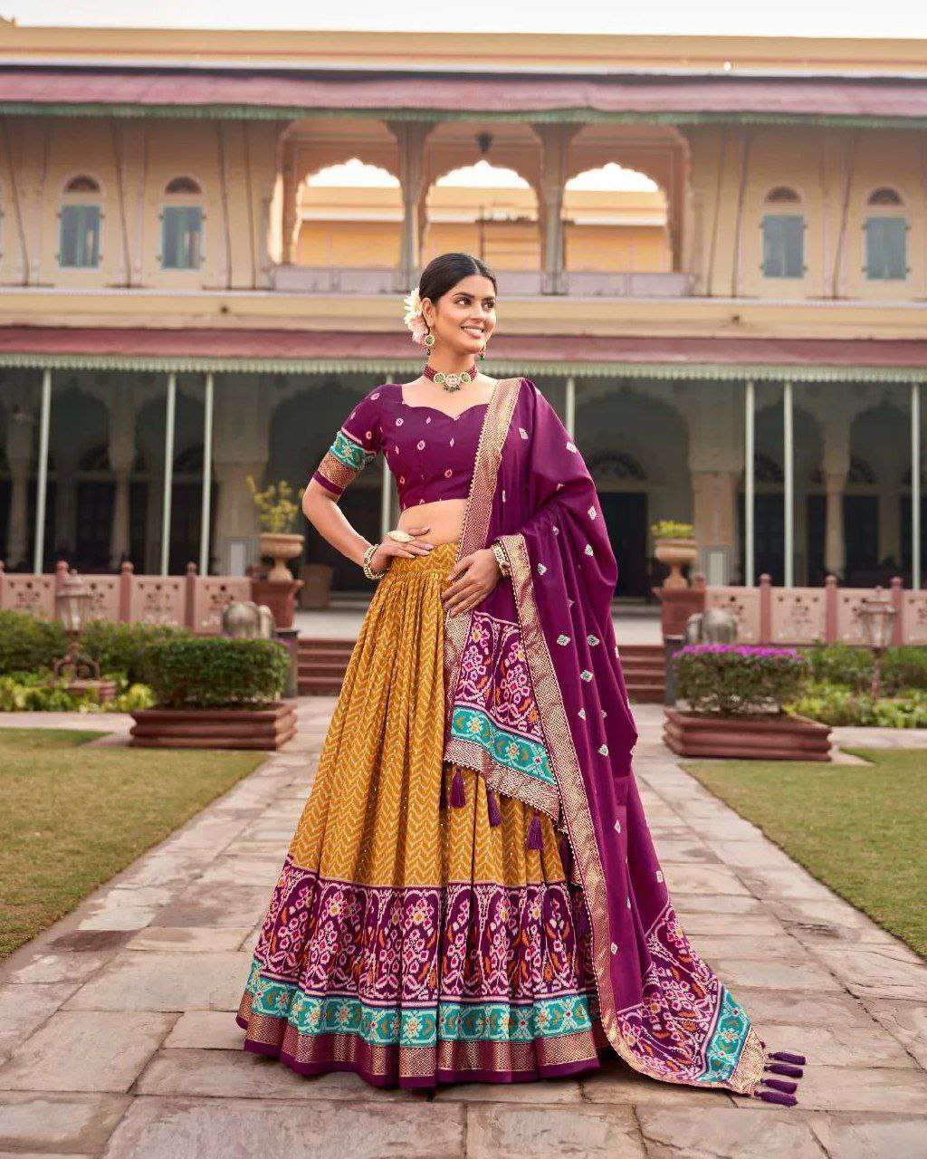 Women's Traditional Printed Lehenga Choli Set with Embroidered Dupatta ? Festive Wear - Image 8